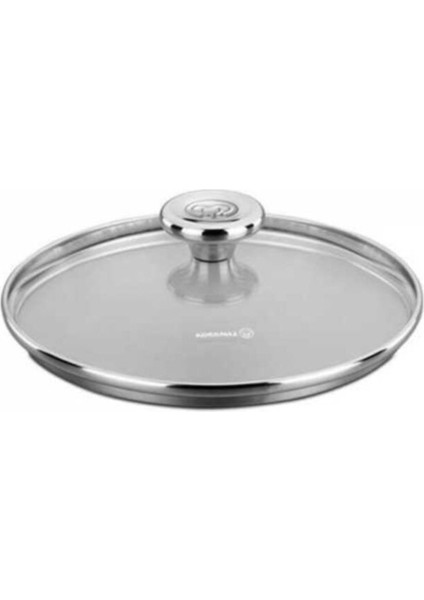 A634 Korkmaz Aroma 22 cm Cam Kapak Beyaz, Şık ve Dayanıklı Mutfak Gereci