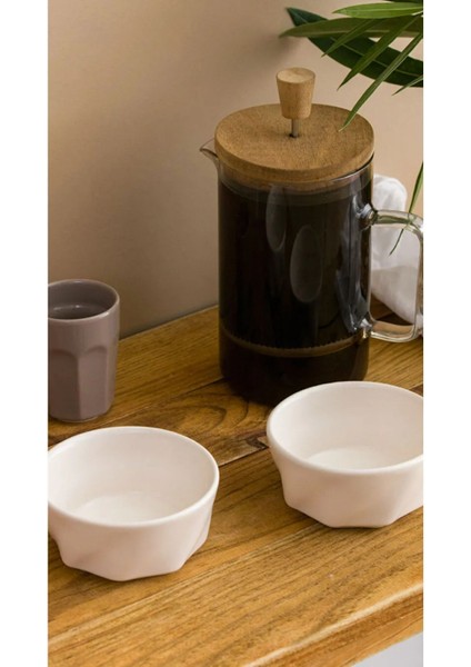 Beyaz Seramik Kase Seti 2'li, 11 Cm, Şık ve Kullanışlı Mutfak Aksesuarı