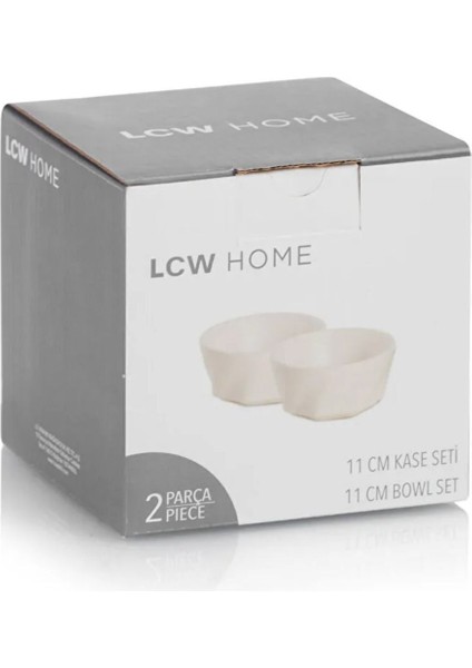 Beyaz Seramik Kase Seti 2'li, 11 Cm, Şık ve Kullanışlı Mutfak Aksesuarı indirimleri