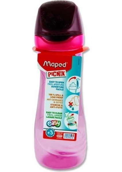 Pembe 580 ml Suluk, Pratik ve Şık Su Matarası, Hafif ve Dayanıklı Tasarım