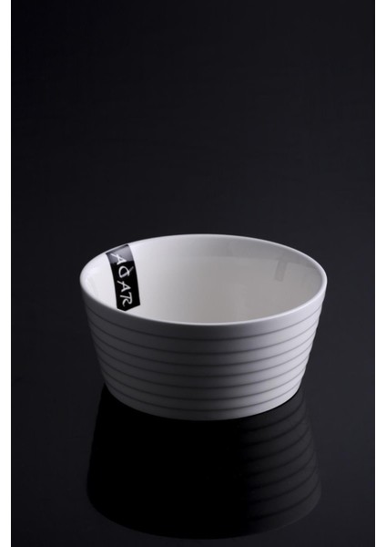 14 cm Porselen Yuvarlak Servis Kase, Beyaz, Şık ve Dayanıklı Tasarım