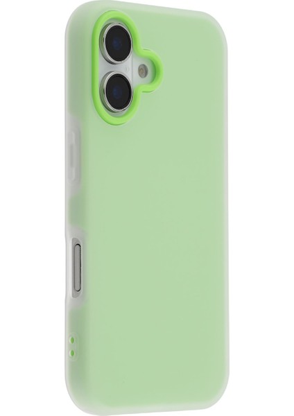 iPhone 16 2'si 1 Arada Pc + Tpu Buzlu Telefon Kılıfı (Yurt Dışından)
