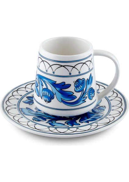 Mavi Türk Kahvesi Fincanı, 100 Cc, Şık ve Zarif Tasarım