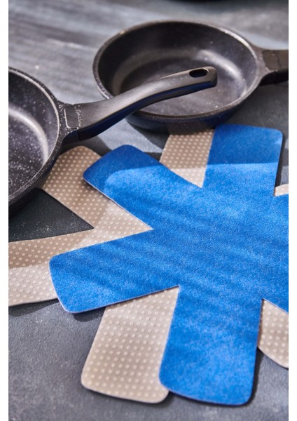 Üçlü Tava Koruyucu Seti, 9 Adet Beyaz, Pratik ve Güvenli Koruma Ürünü fırsatları