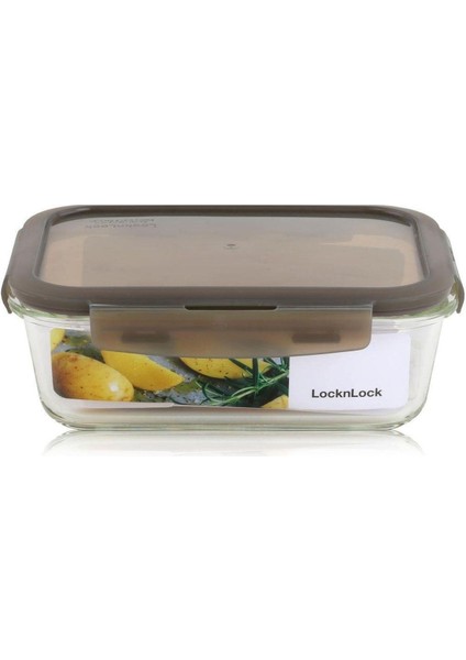 Dörtgen Saklama Kabı 1.0 Lt Gri, Dayanıklı ve Pratik Kullanım