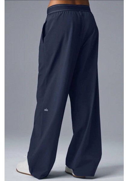 Rahat Kalıp Beli Lastikli Bol Paça Kumaş Pantolon modelleri