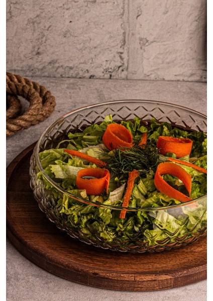 Büyük Boy Cam Salata Sunum Kasesi, Şık ve Dayanıklı, Kahverengi fırsatları