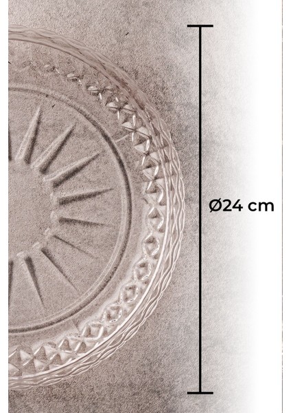 Büyük Boy Cam Salata Sunum Kasesi, Şık ve Dayanıklı, Kahverengi