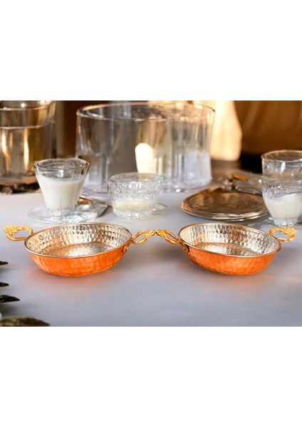 Kahverengi 16 cm Bakır Menemen Tava Seti, Dayanıklı ve Şık Mutfak Gereci. fiyatları