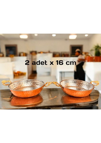 Kahverengi 16 cm Bakır Menemen Tava Seti, Dayanıklı ve Şık Mutfak Gereci. modelleri