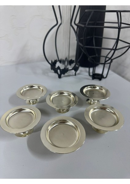 Paslanmaz Çelik 6'lı Lokumluk Seti, Şık ve Dayanıklı Kahve Yanında Kullanıma Uygun