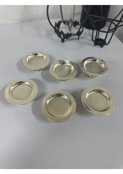 Paslanmaz Çelik 6'lı Lokumluk Seti, Şık ve Dayanıklı Kahve Yanında Kullanıma Uygun modelleri