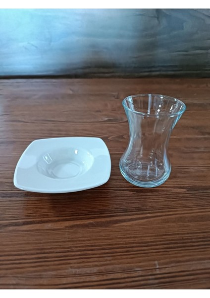 6'lı Cam Bardak ve Tabak Seti, 10,5 Cm, Şık ve Dayanıklı Tasarım fiyatları