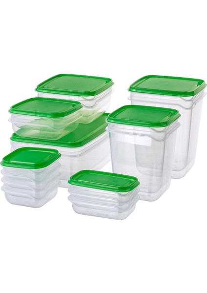 Beyaz Plastik Saklama Kabı Seti - Dayanıklı ve Şık Mutfak Gereçleri