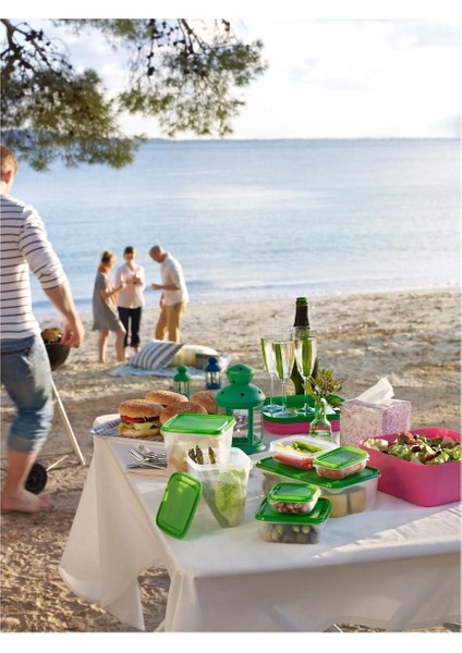 Beyaz Plastik Saklama Kabı Seti - Dayanıklı ve Şık Mutfak Gereçleri fırsatları