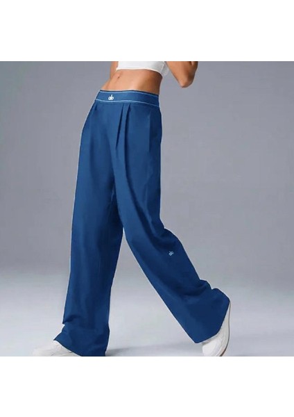 Rahat Kalıp Beli Lastikli Bol Paça Kumaş Pantolon indirimleri