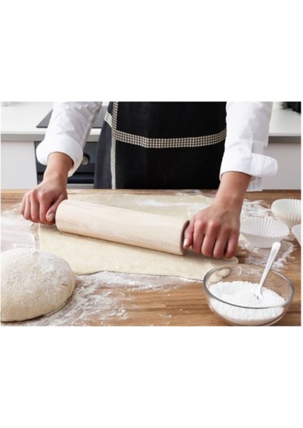 Huş Ahşap Merdane, Uzunluk 43 Cm, Çap 6 Cm, Hamur Açma Için Ideal Araç fiyatları