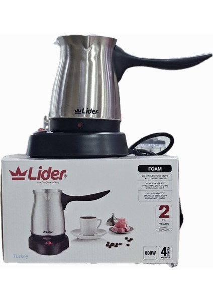 Şık ve Dayanıklı Çelik Cezve, Kahve Severlere Özel Tasarım