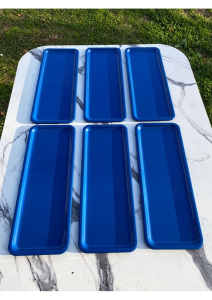 6'lı Mavi Baton ve Makaronluk Seti, Kahve ve Pasta Sunum Tepsisi fiyatları