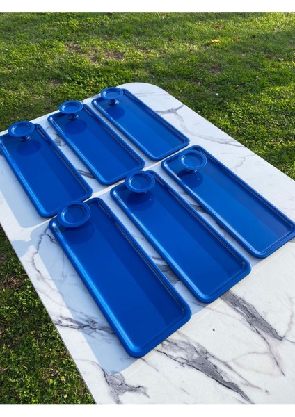 6'lı Mavi Baton ve Makaronluk Seti, Kahve ve Pasta Sunum Tepsisi modelleri