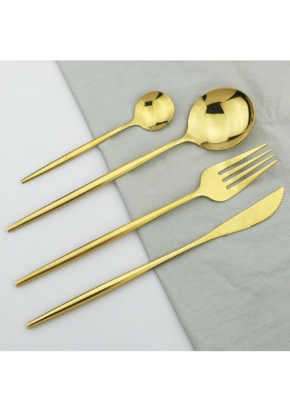 Altın Kaplama 6'lı Yemek Bıçak Seti, Şıklık ve Dayanıklılık Bir Arada modelleri