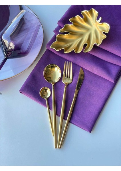 Altın Kaplama 6'lı Yemek Bıçak Seti, Şıklık ve Dayanıklılık Bir Arada fırsatları