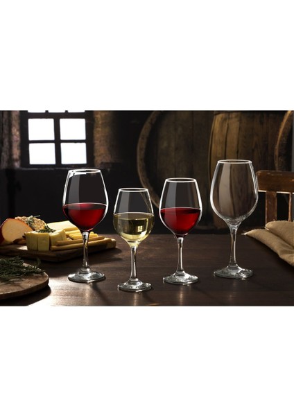 Amber Ayaklı Kadeh Seti 6'lı 460 cc Şık ve Şeffaf Tasarım modelleri