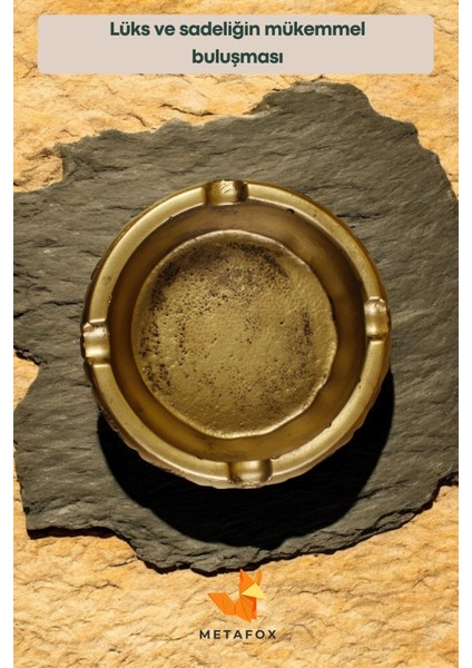 Şık Küllük Kül Tablası, Altın Eskitme Renk, Zarif ve Modern Tasarım modelleri