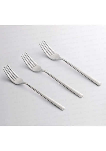 Gri Milano Yemek Çatalı, Şık ve Dayanıklı Mutfak Gereci