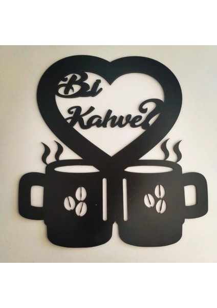 Şık Siyah Mutfak Duvar Dekoru, Modern ve Estetik Tasarım