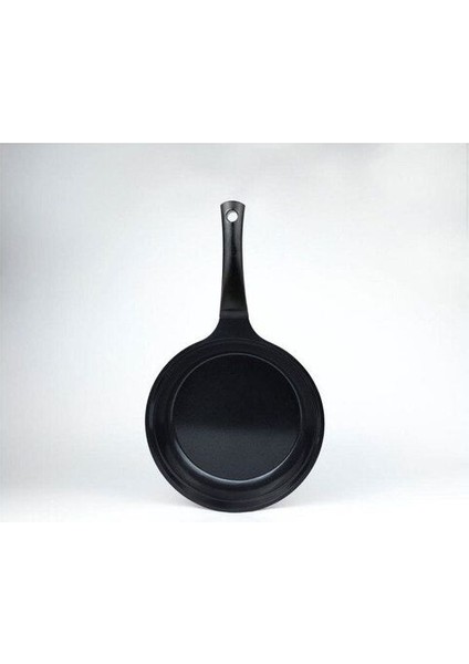 24CM Alüminyum Kızartma Tavası Siyah, Sağlam ve Hafif, Pratik Kullanım