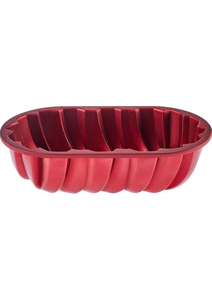 Kırmızı Sarmal Döküm Kek Kalıbı 26X14 Cm, Dayanıklı ve Şık Tasarım modelleri
