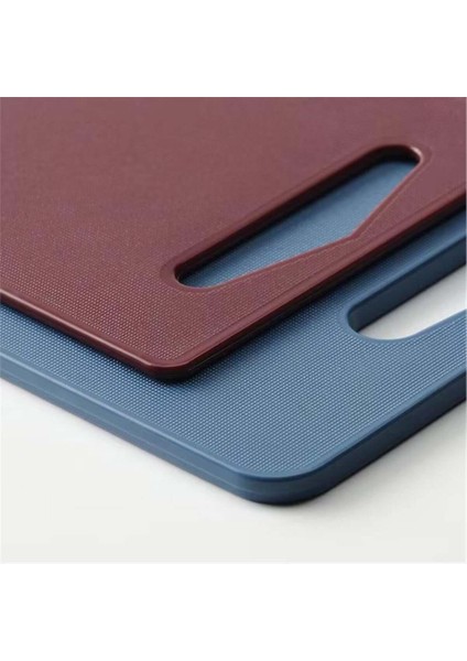 Mavi-Kırmızı 2'li Kesme Tahtası, Dayanıklı ve Şık Mutfak Gereci fiyatları