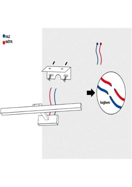 LED Aplik, 3200K, Gün Işığı, Banyo, Çalışma, Duvar, Antrasit, Modern Aydınlatma fırsatları
