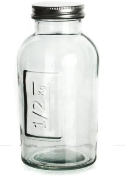 Mavi 500 gr Cam Kavanoz, Şık ve Dayanıklı, Çok Amaçlı Saklama Kabı