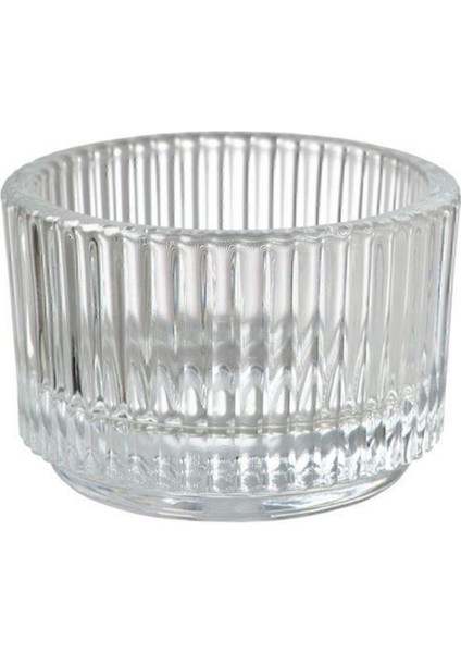 Turuncu Saydam Cam Mumluk Seti, 3'lü, Şık ve Zarif Dekorasyon Parçası modelleri