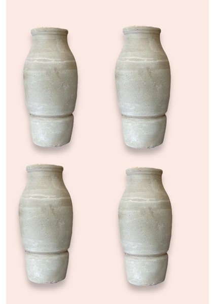 4’lü Testi Kebabı Testisi, 22 Cm, Kahverengi, Alttan Kırmalı, Şık ve Kullanışlı