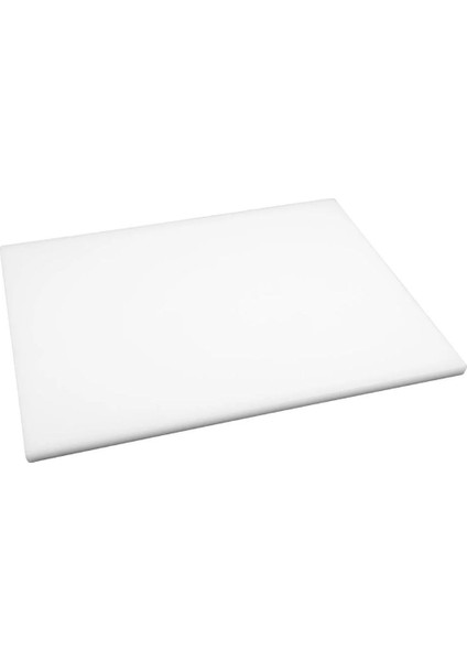 Beyaz 40X25X2 cm Polietilen Kesme Tahtası, Dayanıklı ve Kullanışlı Kesim Levhası