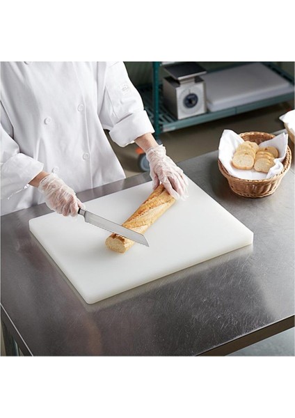 Beyaz 40X25X2 cm Polietilen Kesme Tahtası, Dayanıklı ve Kullanışlı Kesim Levhası modelleri