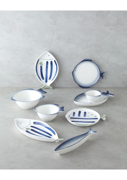 Mavi ve Beyaz Porselen Kase 23 Cm, Şık ve Dayanıklı Mutfak Aksesuarı fırsatları