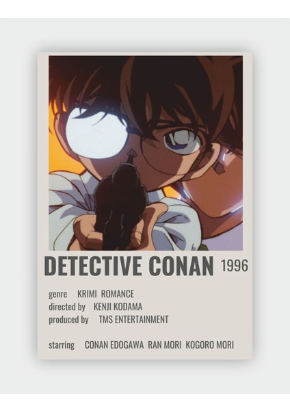 Anime Karakter Bilgi Kartı, Renkli Minimalist Poster, Koleksiyon Hediyesi