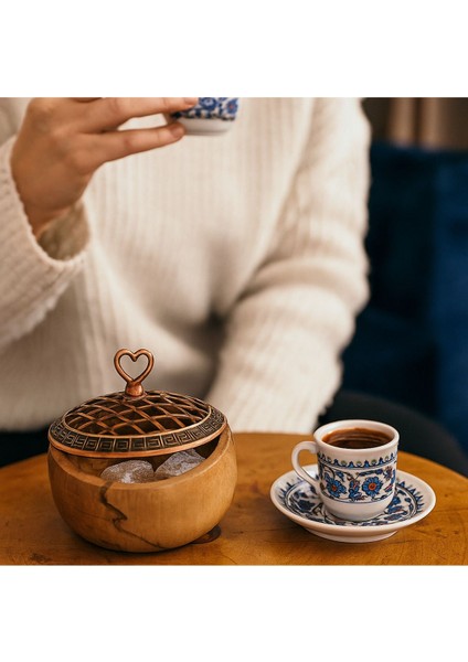 3'lü Ahşap ve Bakır Kapaklı Renkli Sunumluk, 9,5cm, Rustik ve Şık Tasarım modelleri