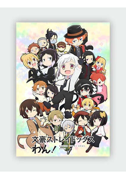 Renkli Anime Manga Duvar Posteri, Kalın Kağıt, Şık ve Canlı Dekorasyon Parçası