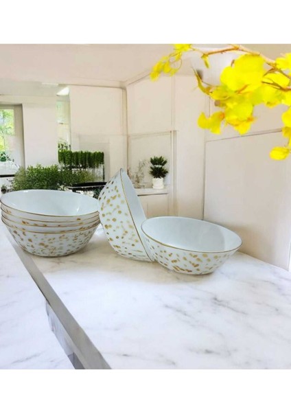 Yaldızlı Benekli 6 Kişilik 15 cm Kase, Şık ve Zarif Tasarım fiyatları