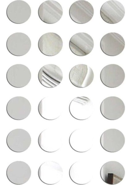 Parlak Yuvarlak Pleksi Aynalar, 3X3CM, 100 Adet, Şık Dekoratif Süsler fiyatları
