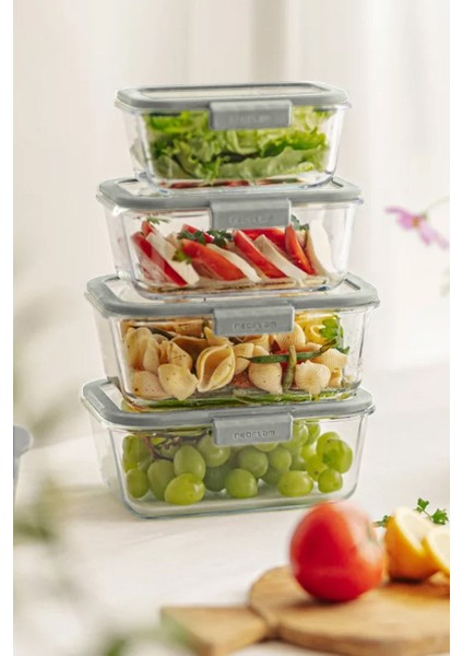 Şeffaf Cam Saklama Kabı 460ML, Modern ve Dayanıklı, Pratik Kullanım modelleri