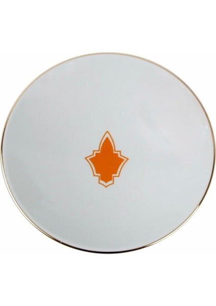 Turuncu 20 cm Çukur Tabak, Şık ve Dayanıklı Ev ve Davet Sofraları Için Ideal.