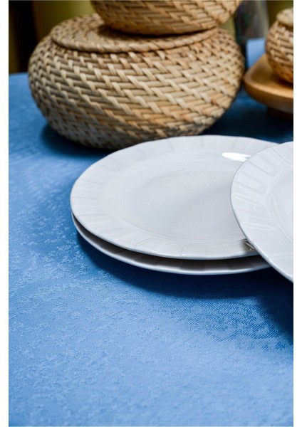 6 Parça Zümrüt Yalın Porselen Pasta Takımı, Ekru, Modern ve Bpa Free