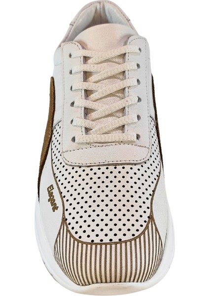 Erkek Hakiki Tabaka Deri El Yapımı Bağcıklı Üstü Delikli Sneakers Ayakkabı 25WM0313 modelleri