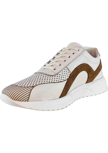 Erkek Hakiki Tabaka Deri El Yapımı Bağcıklı Üstü Delikli Sneakers Ayakkabı 25WM0313 fırsatları